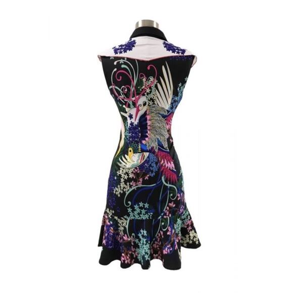 Burryco Floral Folklore Blouse Dress V Neck - Picture 8 of 16